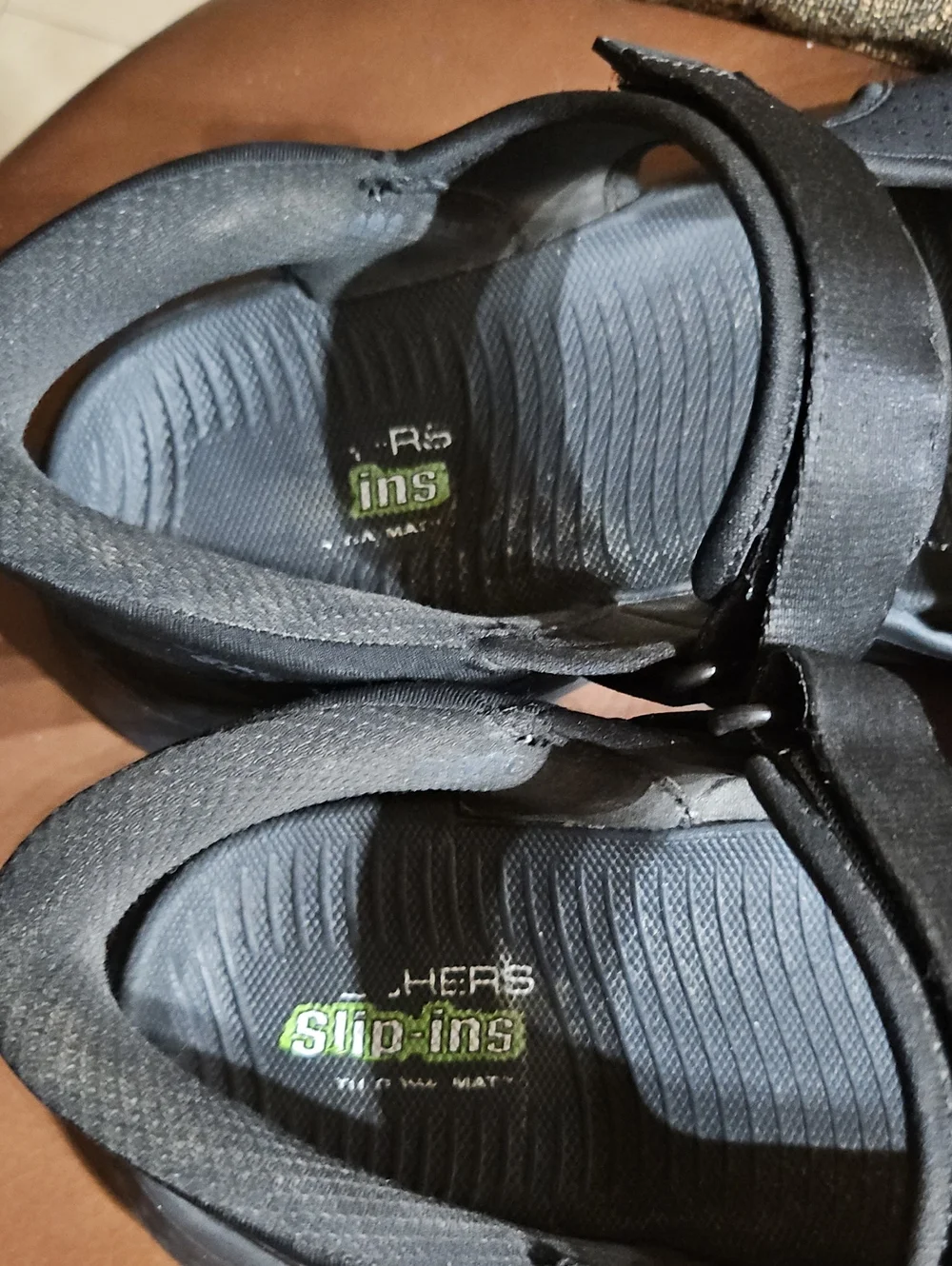 Skechers Slip-Ins Go Walk Flex Hands Free Slip On Sport Sandals Shoes Black